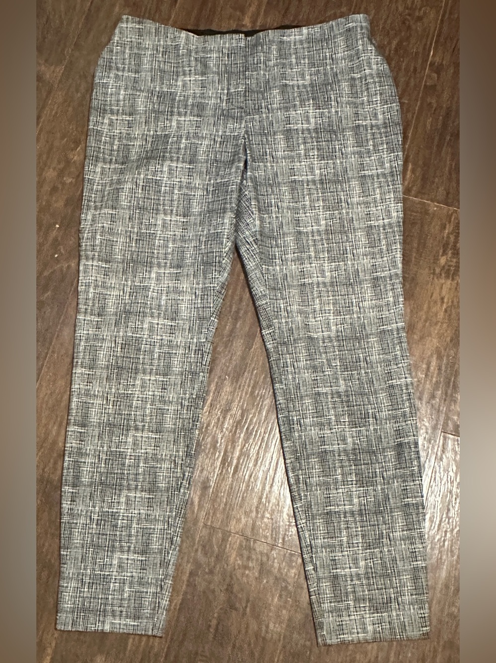 Alfani Stretch Dress Pants Black & White Grid Pattern Women’s 14